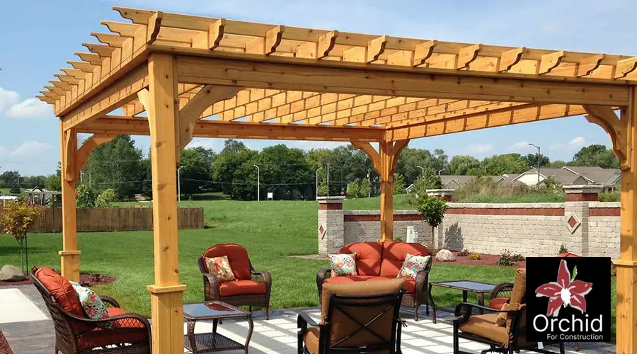 تصميم برجولات خشبيه